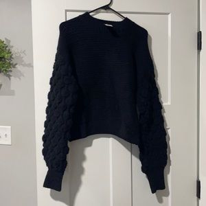 Bubble sleeve sweater